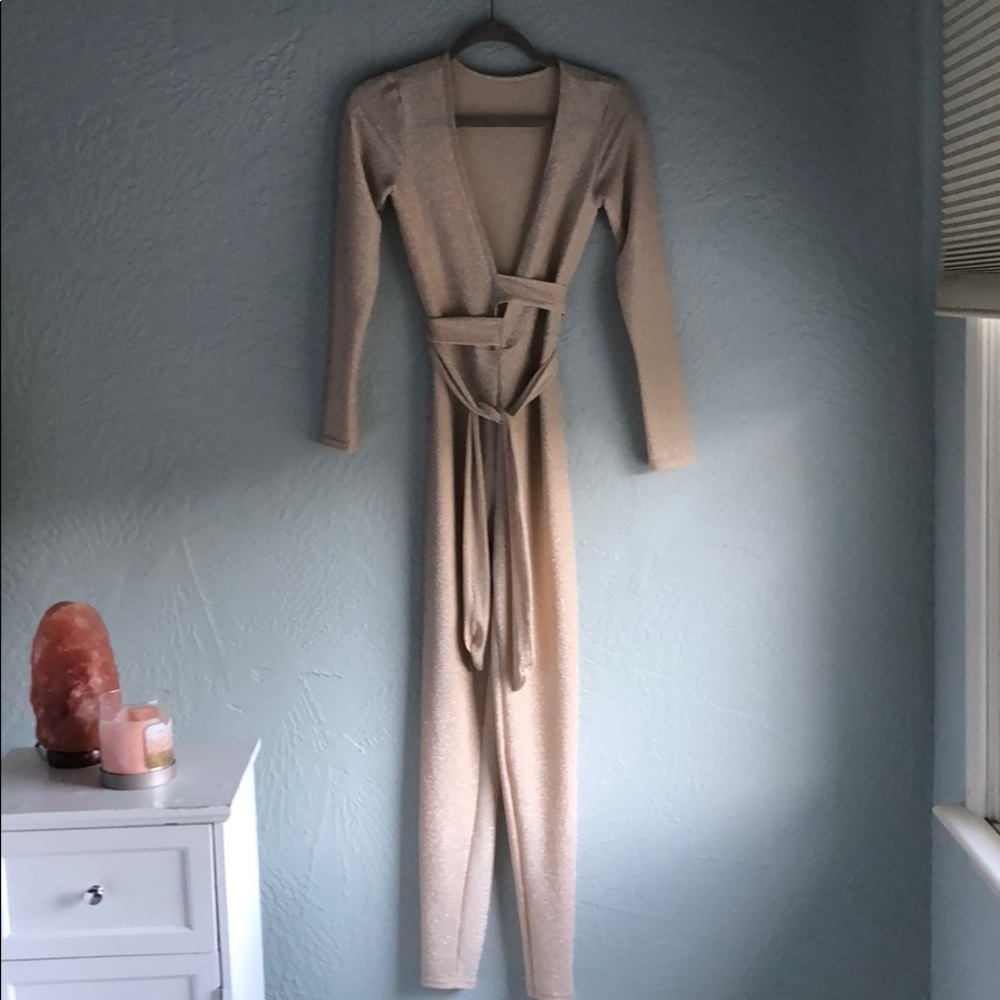 Sheer & shimmery jumpsuit